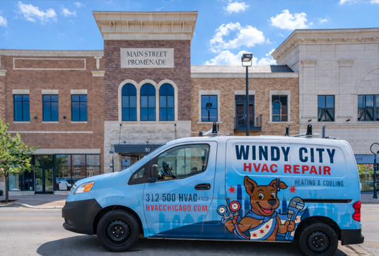 Windy City HVAC Repair service van