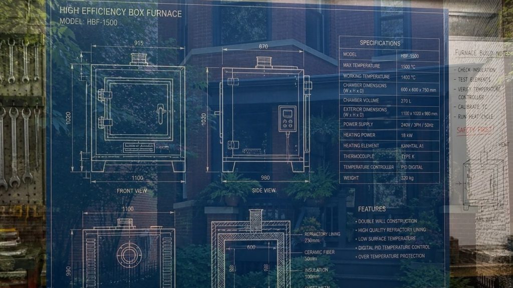 Furnace blueprint diagram