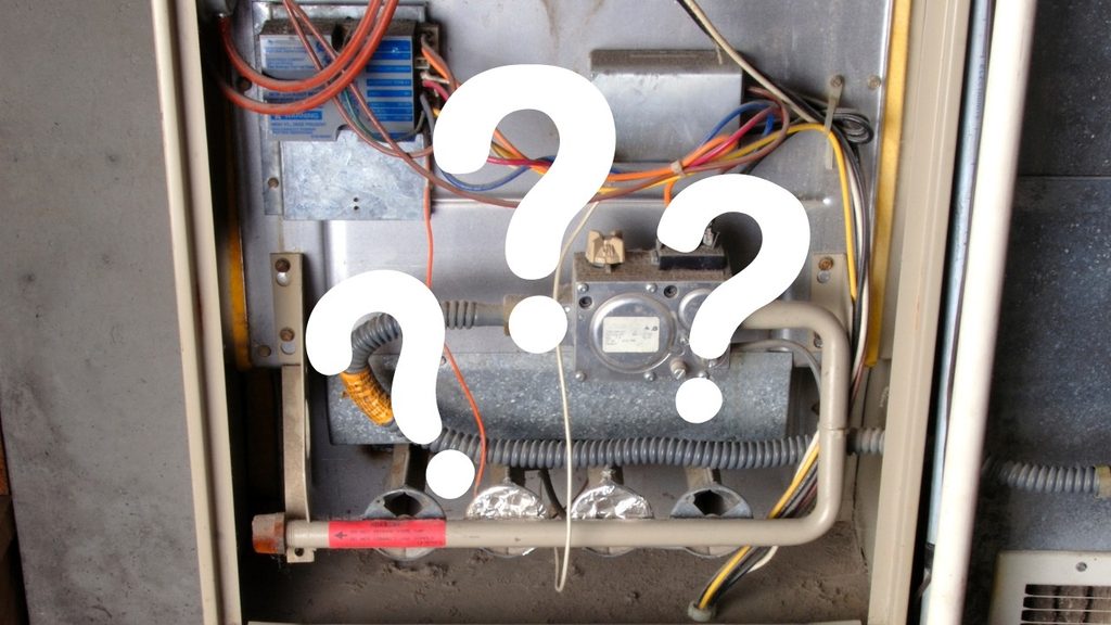 Open furnace with question marks